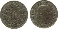 Schweiz 10 Rappen Ms seltener, kleiner Kratzer -