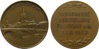 Frankfurt Medaille Bronzeguß Frankfurt - auf die Rassehundeausstellung, Stadtansicht mit Brücke / Mehrzeiler, ca. 39,4 MM -