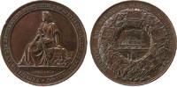 Berlin Bronzemedaille Bronze Berlin - auf die Ausstellung Deutscher Erwerbserzeugnisse, Germania / Eisenbahn, von Loos D & Lorenz F., ca. 45 MM -