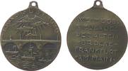 Frankfurt tragbare Medaille Bronze Frankfurt - auf die Einweihung des Brückenneubaus, Brücke / Mehrzeiler, v. Petraschke, ca. 33,2 MM -