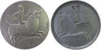 Neujahr Plakette Eisen Neujahr - Europa perficienda, Göttin Europa auf dem Stier, einseitig, v. Berhard Vogler - Firma Buderus, ca. 130 MM, ca. 2 -