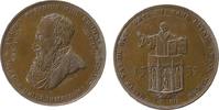 Reformation / Religion Medaille 1839 Bronze Leipzig - 300 Jahre Reformation, Brustbild Herzog Heinrich des Fromme nac vz