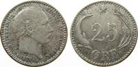 Dänemark 25 Öre 1894 Ag Christian IX ss-