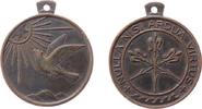 Gelegenheitsmedaillen tragbare Medaille Bronze Nulla nisi ardua virtus - (Es gibt) keine Tugend ohne Beschwerlichkeit, Taube steigt zur Sonne auf / Schrift, ca. 25 MM -