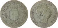 Italien 1 Lire 1886 Ag Umberto I schön