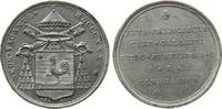 Vatikan Medaille Zinn Sede Vacante 1830 - Kardinal Camerlengo Pier Francesco Galeffi, Wappen / Me vz