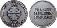 Sport Medaille -- Germersheim - 100 Jahre Turnerschaft, ca. 39,5 MM, feine Reibespur -