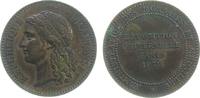 Paris Medaille Bronze Paris - auf die Weltausstellung, v. Barre, ca. 30,5 MM, etwas Grünspan -