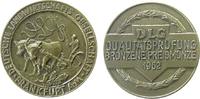 Landwirtschaft Medaille Bronze DLG-Qualitätsprüfung - Deutsche Landwirtschaftsgesellschaft, bronzene Preismünze, Bauer beim pflügen mit einem Ochsengesp -