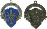 Gelegenheitsmedaillen tragbares Abzeichen WM teilemailliert Bauwerksmeisterverband Württemberg, ca. 25,5 x 31,5 MM -
