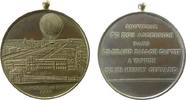 Paris tragbare Medaille Bronze Paris - zur Erinnerung an den Ballonaufstieg von Henry Giffard zur Weltausstellung, Stadtansicht mit Ballon / Mehrzeiler -