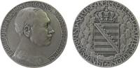 Landwirtschaft Medaille Silber Friedrich August III. (1904-1918) - Landesverband sächsischer Geflügelzüchtervereine, Sachsen Kurlinie, Büste nach links -
