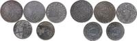 Frankreich Lot div. Ag 1/4 Euro 2002, 2 x 15 Euro 2008, 2 x 5 Euro 2013, 5 Münzen -