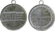 Städte tragbare Medaille Zinn Glauchau- zur Erinner an die Einweihung der II. Bezirks-Schule, Gebäudeansicht / Schrift, ca. 46 MM, angeprägte Öse -