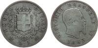 Italien 1 Lira Ag Emanuel II, M (Mailand), Gigante 64 -