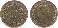 Schweiz 10 Rappen Ms seltener, kleiner Fleck -