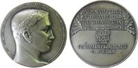 Sport Preismedaille WM Süddeutscher Fussball und Leichtathletikverband, Frühjahrswaldlauf 1. Sieger, belorbeerte Büste nach rechts / Verbandszeichen -