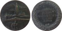 Sport Medaille Bronze versilbert Frankfurt - Seniorenfechten Florett - Gruppe III/IV D.F.B. - 5. Sieg, Stadtansicht mit Brücke - darunter Adle -