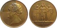 Goethe Medaille Bronze Goethe (1749-1832), auf seinen 75, Geburtstag, Brustbild nach links / zwei Musen bekränzen den Dichter, v. Loos (spätere -