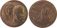 Neujahr Medaille Bronze Neujahr - Kaspar Hauser, Kinder- und Jugendbild von Hauser / Karlsruher Schloss, v. B.H. Mayer Pforzheim, ca. 50 MM -