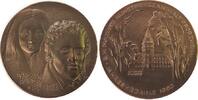 Neujahr Medaille Bronze Neujahr - Kaspar Hauser, Kinder- und Jugendbild von Hauser / Karlsruher Schloss, v. B.H. Mayer Pforzheim, ca. 50 MM -