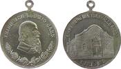 Sport tragbare Silbermedaille Bronze versilbert Rhodt (Pfalz) - auf die Einweihung der Turnhalle, Büste Ludwig Jahn nach rechts / Turnhalle, ca. 29 MM, kleine -