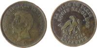 Paris Jeton Bronze Paris - Louis Napoleon, Büste nach links / Mehrzeiler mit Adler, ca. 23,5 MM, entfernte Öse -