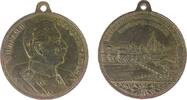 Frankfurt tragbare Medaille Bronze Frankfurt - auf den II. Wettkampf Deutscher Männer-Gesangvereine, Brustbild von Wilhelm II. nac h rechts / Stadtansicht m -