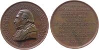 Frankfurt Medaille Bronze Pfarrer Friedrich (Frankfurt) - auf sein 50-jähriges Amtsjubiläum, Brustbild im lutheranischen Predigerrock / Mehrzeiler, -