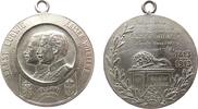 vor 1914 tragbare Medaille Bronze versilbert Ernst Ludwig (1892-1918) - auf die Jahrhundertfeier des Infanterieregiments Kaiser Wilhelm No.116, Darmstadt -