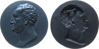 Goethe Medaille Eisen Goethe (1749-1832), einseitig mit Hängevorrichtung, unsigniert, Gießereimarke Buderus, ca. 94 MM, mit Aufhängevorrichtung -