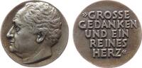 Goethe Medaille Silberguß Goethe (1749-1832) - Grosse Gedanken und ein reines Herz, Büste nach links / Mehrzeiler, v. J. Bernhart, ca. 28 MM, ca -
