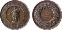 Landwirtschaft Medaille Bronze Preußen - für landwirtschaftliche Leistungen, Borussia im Kranz von Tieren und landwirtschaftlichen Arbeiten, Schrift im -