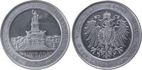 vor 1914 Medaille Aluminium Niederwalddenkmal - Lieb Vaterland magst ruhig sein, Denkmal / Wappenadler, v. Beyenbach, ca. 60 MM, zwei Randstöße (b -