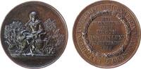 Landwirtschaft Medaille Bronze Münnerstadt - auf die 1. Ausstellung des Landwirtschaftlichen Bezirksvereins, Ludwig I. (1825-1848), Bayern, sitzende wei -