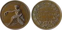 Landwirtschaft Medaille Bronze Verband der mittelfränkischen Obstbauvereine - für verdienstvolle Leistungen, sitzende weibliche Gestalt mit Kranz und Wa -