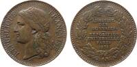 Paris Medaille Bronze Paris - auf die Weltausstellung, v. Barre, ca. 30,5 MM -