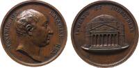 vor 1914 Medaille Bronze Maximilian I. Joseph (1806-1825) - Prämie für Gelehrte und Künstler, Büste nach rechts / Pantheon, v. Losch, ca. 41 MM -