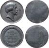 vor 1914 Medaille Zinnblech Maximilian (1808-1888) - zum Andenken, Herzoglich Bayerische Nebenlinie, Büste nach rechts + Mehrzeiler, v. Voigt, ca. -