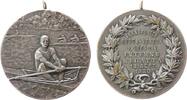 Frankfurt tragbare Medaille Bronze versilbert Frankfurt Ruderverein - auf die Internationale Regatta, Ruderer / Mehrzeiler im Kranz, ca. 40,3 MM -