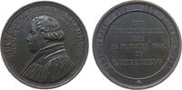 Reformation / Religion Medaille Bronze Luther Martin (1483-1546) - auf seinen 300. Todestag, Brustbild nach links / Eine veste Burg ist unser Gott - Mehrzeiler, -