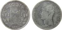 Frankreich Ag Charles X, M (Toulouse) 1 Franc 1826 fast ss