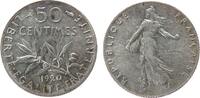 Frankreich 50 Centimes Ag Semeuse -