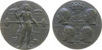 Schweden Bronze Gustav V. (1907-1950) - auf 100 Jahre Münzprägung in Kungsholmen, stehende nackte Frau vor Spindelpresse / Büsten von 4 K Medaille 195