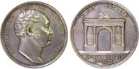 vor 1914 Medaille Silber Maximilian IV. (I.) Joseph (1799-1825) - auf sein 25-jähriges Regierungsjubiläum, Büste nach rechts / Triumphbogen mit Re -