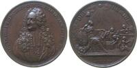 Schweiz Medaille Bronze Genf - auf die Wahl von Louis Le Fort (1668-1743) zum 1. Syndicus der Stadt Genf, Brustbild mit Allongeperücke halblinks -