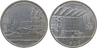 Schweiz Medaille Aluminium Zürich - auf die Landesausstellung, Stadtansicht / Aluminium Pavillion, v. Kramer, ca. 33,3 MM -