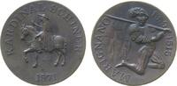 Schweiz Medaille Bronze Marignano (Italien) - auf die Schlacht von 1515, Kardinal Schiner zu Pferd nach links / kniender verwundeter Soldat, Sign -