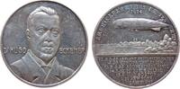 Luftfahrt Medaille 1924 Silber Eckener Hugo - LZ 126, auf die Überführung des Luftschiffes LZ 126 in die ss+