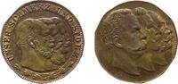 Wilhelm II. (1888-1918) Medaille Bronze Wilhelm I., Friedrich III. und Wilhelm II - Umberto I. Wilhelm II. und Franz Joseph, Dreikaiserjahr, ca. 22,5 MM, entfern -